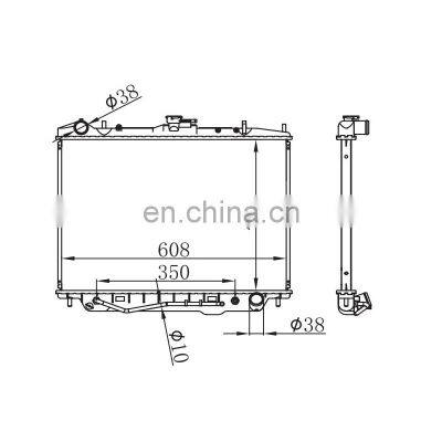 Central Heating Car Radiator for AMIGO/RODEO 3.2 98-04 AT Core Size:425*608*16MM,OEM:8972095530 photo-2