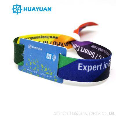 Event Management Bracelet RFID Transponder NFC Fabric Wristbands photo-4