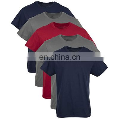 Fit T Shirts Solid Round Neck Slim 95% Cotton 5% Spandex for Men Polyester / Cotton Print or Woven Machine Wash Cold Plain Dyed