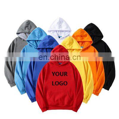 100% Cotton Pullover Warm Wholesale Men Custom Printing Embroidery Hoodies