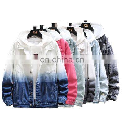 Customized LOGO spring and autumn denim jacket men motorcycle clothing bomber jacket men