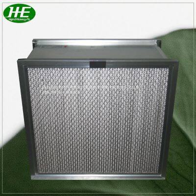 Galvanized Frame 610*610*292mm H14 Deep Pleated Hepa Filter for Clean Room photo-4