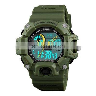 SKMEI 1331 Men's Military Sport Watch chrome watches men Luxury LED Digital & Quartz Sport Watches