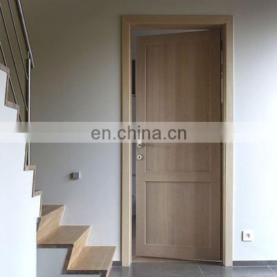 modern 2 panel solid core oak villa room doors partition wooden door design