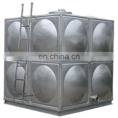 Factory supply Square Stainless Steel Water Storage Tanks SS304/316 Steel Sectional Drinking Water Storage Tank