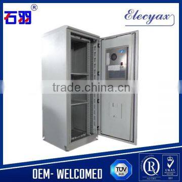 Outdoor battery enclosure steel SK-345/battery cabinet ip65 with air conditioner and 2 doors