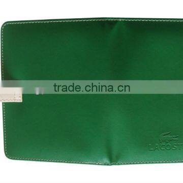 2013 new pro PU green note book card holder leather pocket business card cardboard business card holder