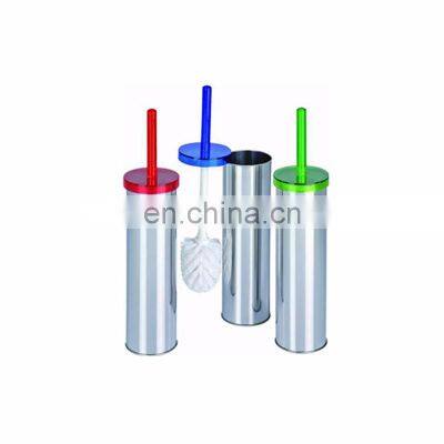 Colorful plastic cover\ttoilet brushed holder  stainless steel body toilet brush holder Household  Toilet Brush and Holder