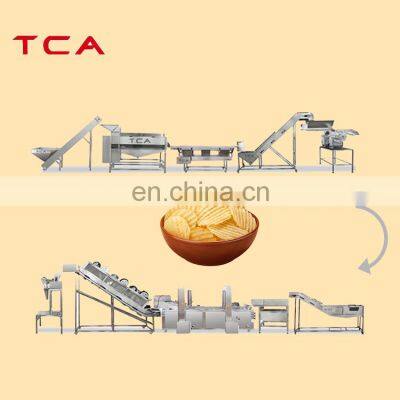 potato fries electric fried potato chips production machine semi auto frozen french fries line