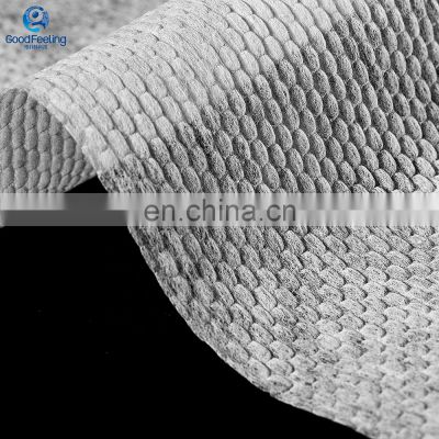 GFH02 Baby Adult Diapers Top Sheet Raw Material Hot Air Non Woven Fabric Nonwoven Filter Fabric Factory 100% ES Fiber Custom 24g