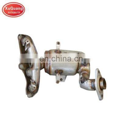 XG-AUTOPARTS high quality auto engine front exhaust manifold catalytic converter for Mazda 2