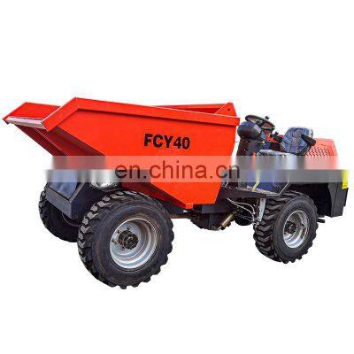 4ton Articulated chassis concrete dumper diesel mini site dumper truck for sale