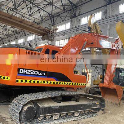 used doosan dh220lc-7 excavator, used crawler doosan 20ton  excavators for sale