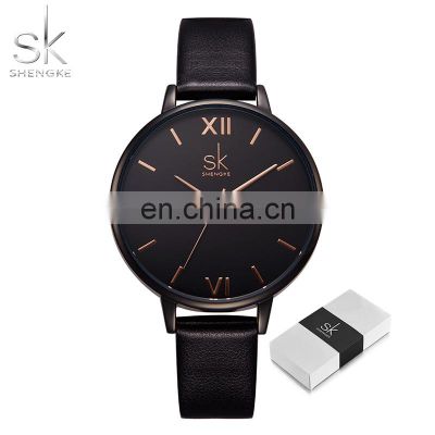 SHENGKE SK Classic Watch For Ladies Woman Quartz Watches Alloy Wristwatch Classic Alloy Watch With Box