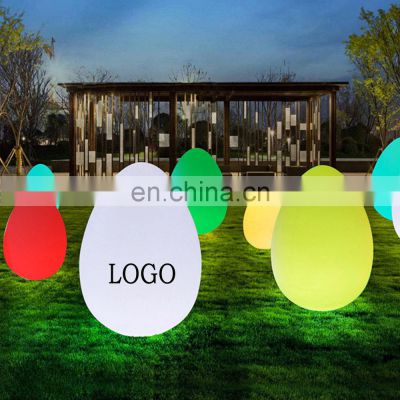 DMX control waterproof Solar charging motion lights outdoor garden led ball stone lamp