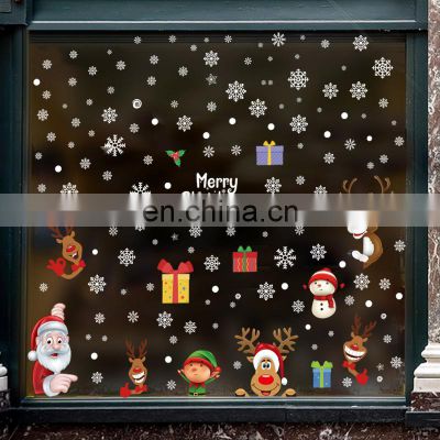 Direct Selling Personalized Wall Static Cling Snowflakes Christmas Stickers Window