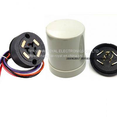 ANSI C136.41 NEMA dome housing plastic housing cover and 7pin male base photocontrol