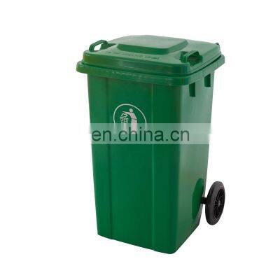 big size 100l plastic dustbin garbage container recycle bin with 2 wheels recycling waste bin