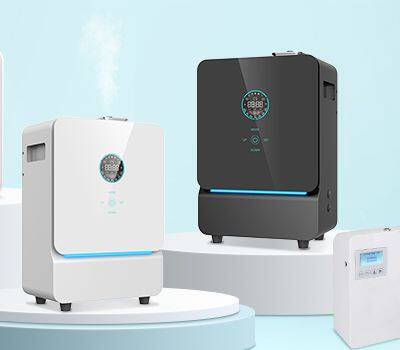 Low Maintenance Luxury Aroma Machine Touch Buttons Smart Circular Display HVAC System Compatibility Scent Diffuser