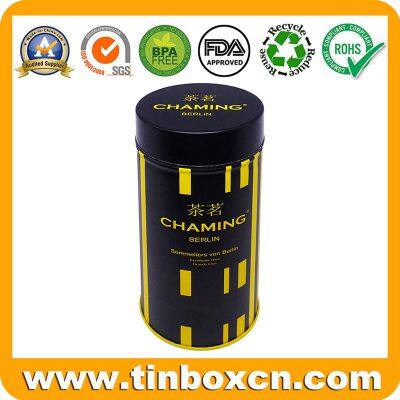 Customized Round Tea Tin Can With Plug Lid and Flush Appearance photo-3