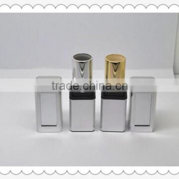 Matte silver aluminium lipstick tube holder for makeup use with cup size 12.7mm