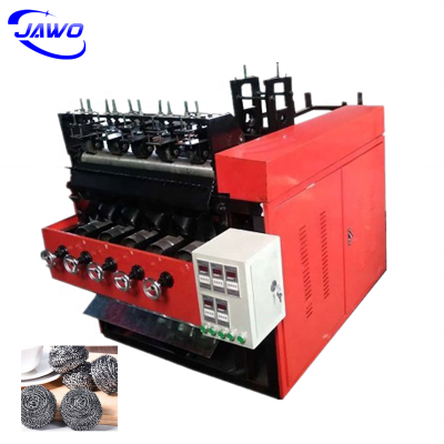 Commercial Stainless Steel Washing Scourer Making Machine 5 Wire 5 Ball Wire ball machine