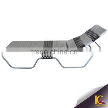 Garden Product Leisure Furniture PE Rattan Outdoor Lounger French Chaise Lounge