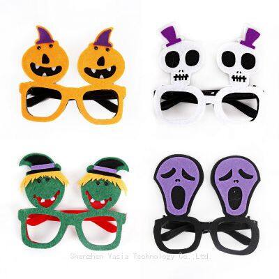 Festive Halloween Cosplay Eyewear - Spider Web/Pumpkin Frames, Party Decor for Adults & Kids