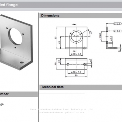 Pepperl+Fuchs P+F Encoder Bracket 9203 L-shaped Flange Clamping Flange for 58 Series Encoders photo-2