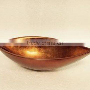 High quality best selling eco friendly lacquered metallic copper salad bowl from Viet Nam