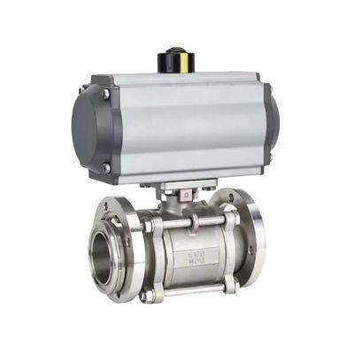 High Quality Pneumatic Flange Ball Valve photo-2