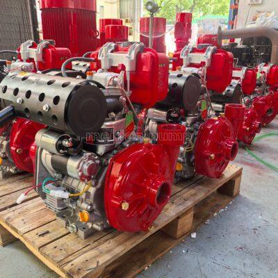 Cold Air Single Cylinder Diesel Engine Centrifugal Pump Movable Diesel Fire Pump