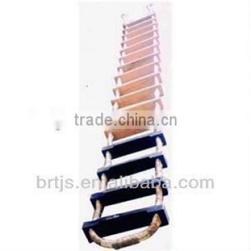 EC certificated marine wooden safety rope ladder