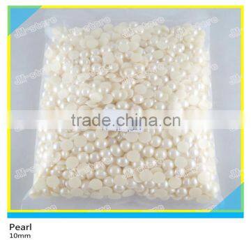 10mm Plastic Half Round Pearl Beads In Bulk Loose Flatback Half Pearl