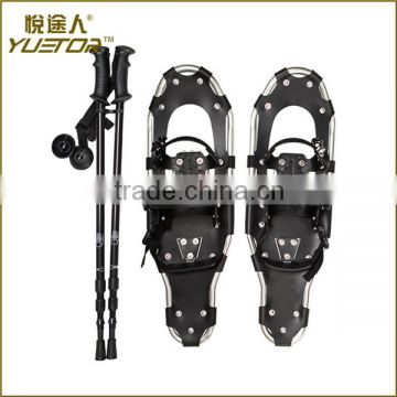 Performance Snowshoes with Pair Anti shock Snowshoes Poles With Carrying Tote Bag