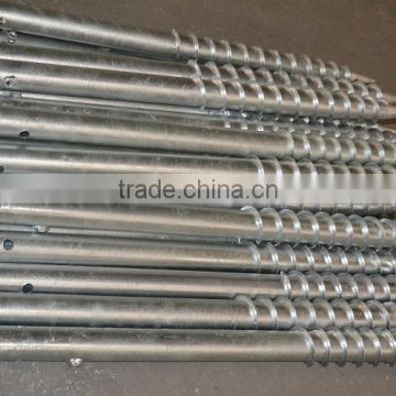 Galvanized Steel Solar Ground Screw for Solar Farm Plant pole anchor