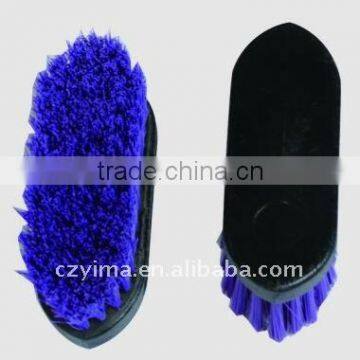 plastic horse dandy brush for grooming/two ends sharp