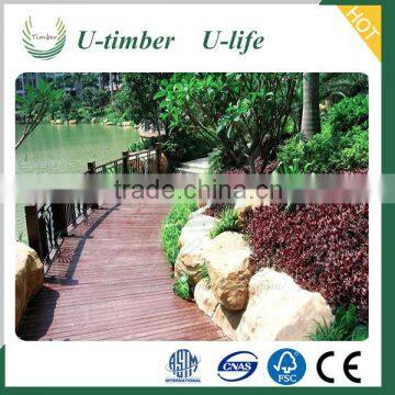 Stable quality WPC decking board in park