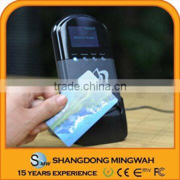 RFID card reader 13.56Mhz NFC protocol with LCD screen display ISO14443A/B