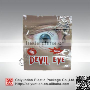 custom 5g DEVIL EYE WTF herbal incense packaging bags