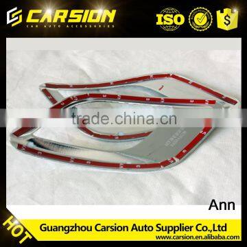For Buick Encore 2012+Tail Rear Fog Light Foglights Lamp Cover Trim Chrome 2pcs