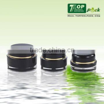 2015 High-end Acrylic Plastic Essential Cream Jar With Screw Cap 5g 15g 30g 50g 100g 200g
