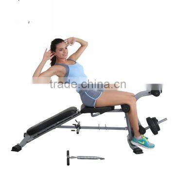 House using indoor dummbell bench excise bench