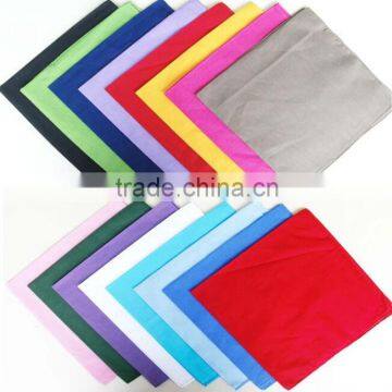 100% Cotton Solid Colors Plain Biker Sport Bandana Handkerchief Scarf