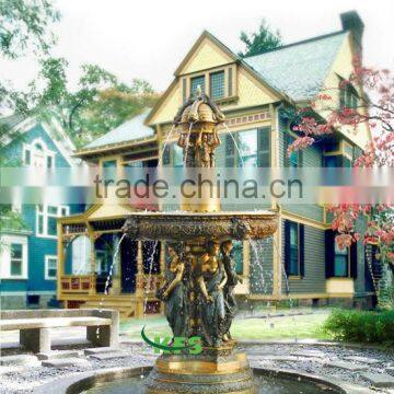 Bronze angel fountain statue