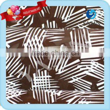 custom chocolate transfer sheets