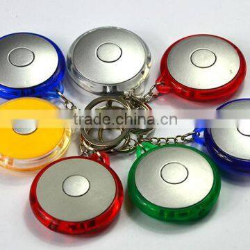 Cheap Round Shaped LED Torch Light Key Chain Worldwide Shipping Wholesaler