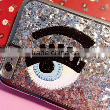 Shiny Big Eyes Flash Pink Eyelashes Phone Case for Iphone 6 photo-3