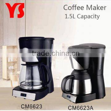 4 to 10 cup electric drip coffee maker glass jar included