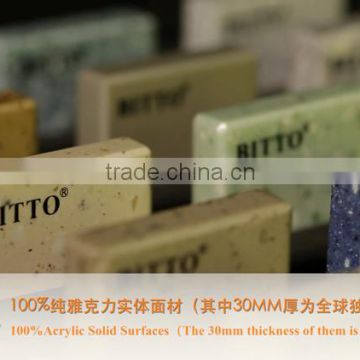 Modified acrylic solid surface artificial stone from china factory BITTO